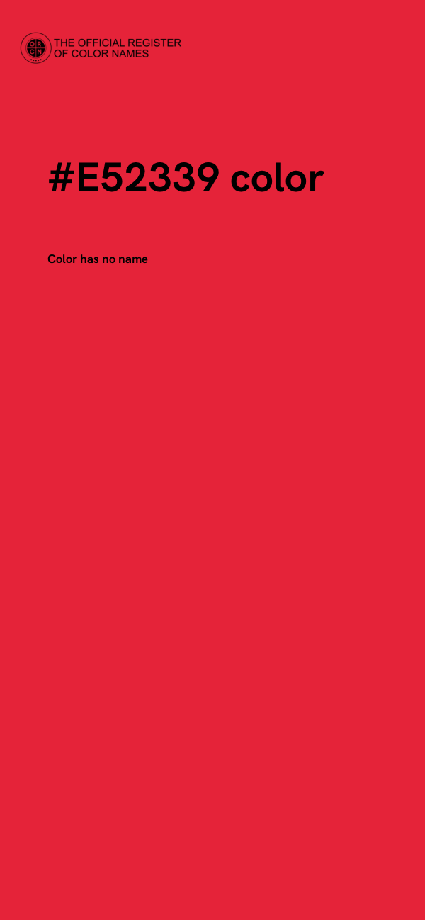 #E52339 color image