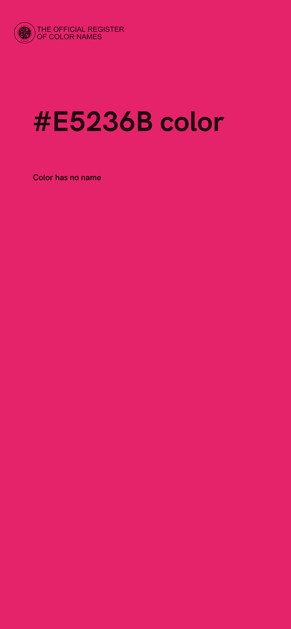 #E5236B color image