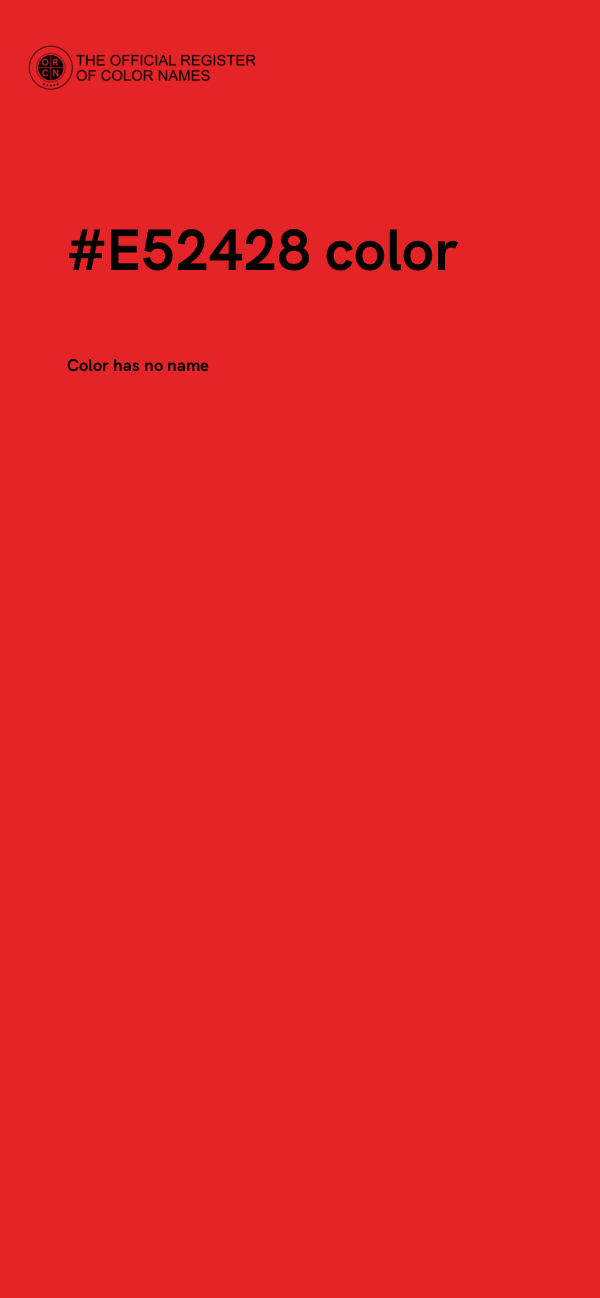 #E52428 color image