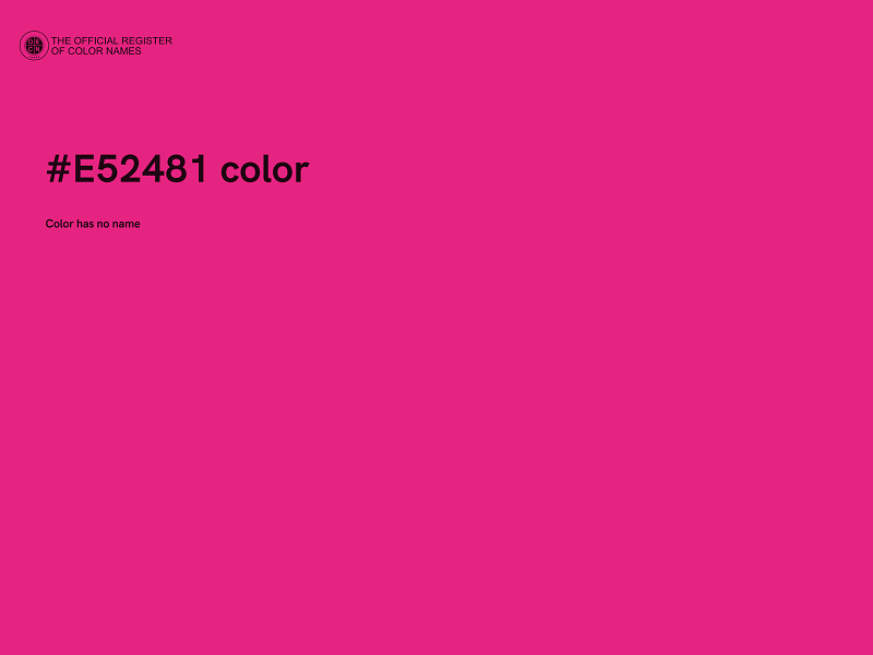 #E52481 color image