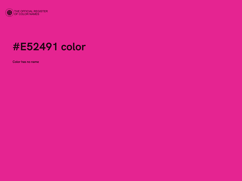#E52491 color image