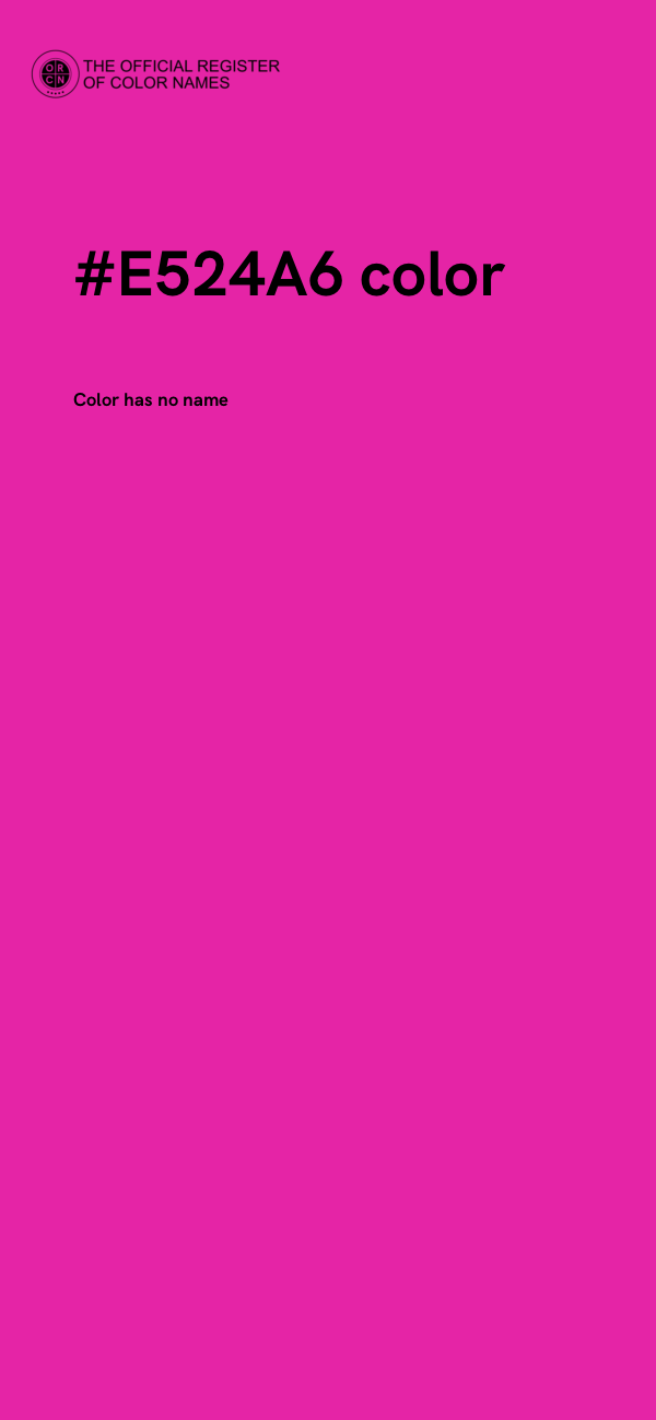#E524A6 color image