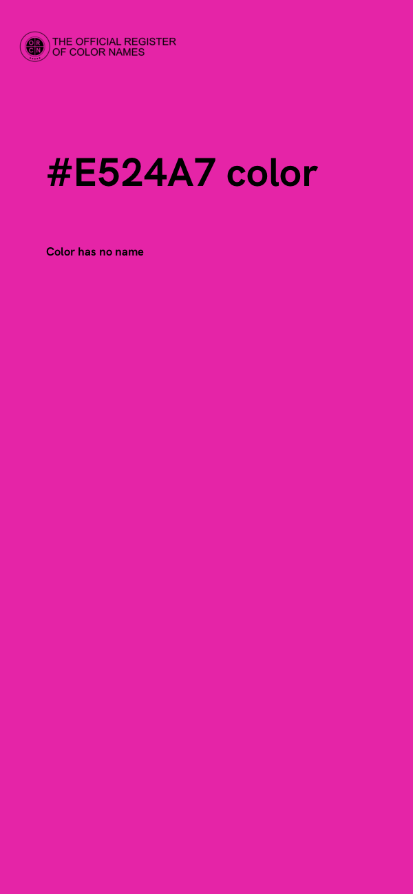 #E524A7 color image