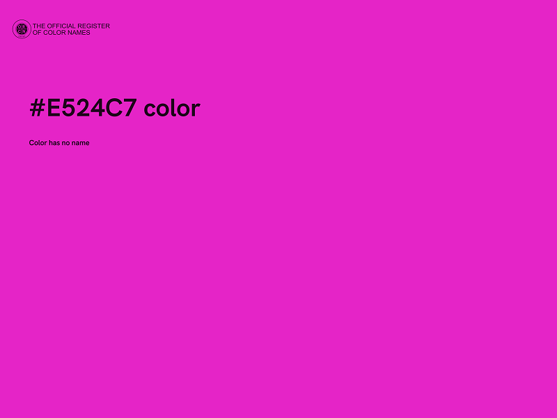 #E524C7 color image