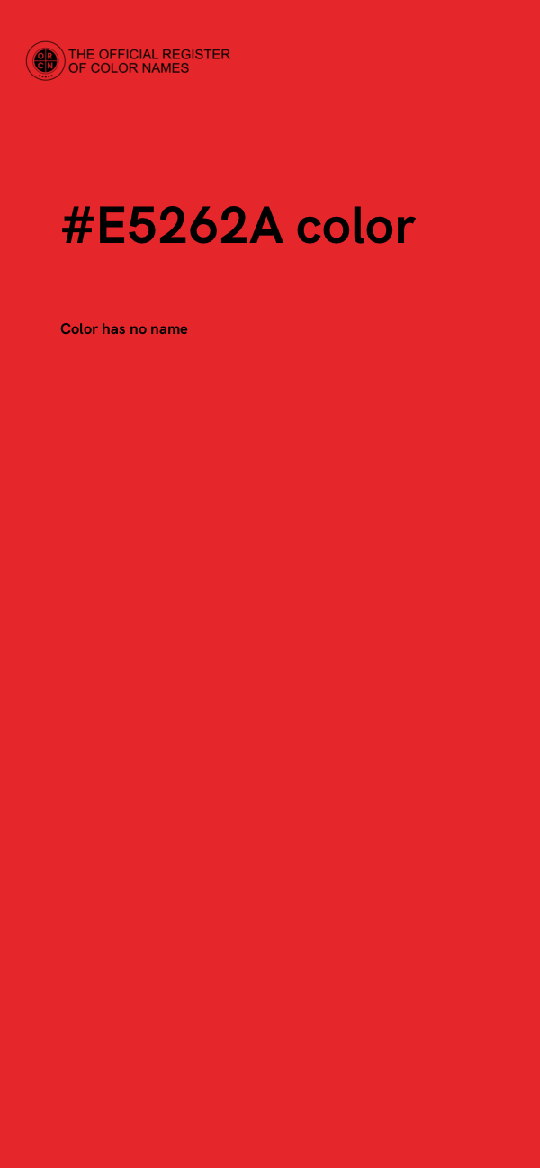 #E5262A color image