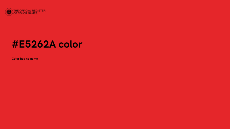 #E5262A color image