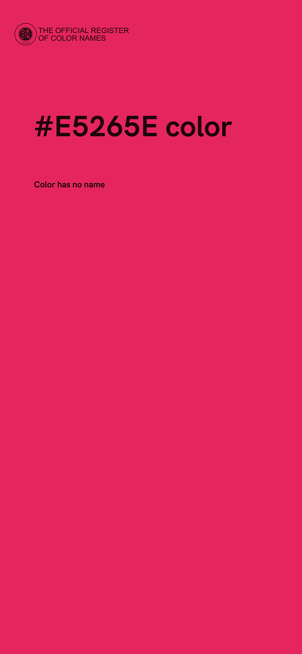 #E5265E color image