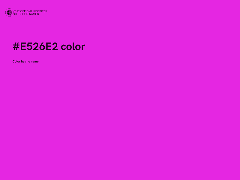 #E526E2 color image