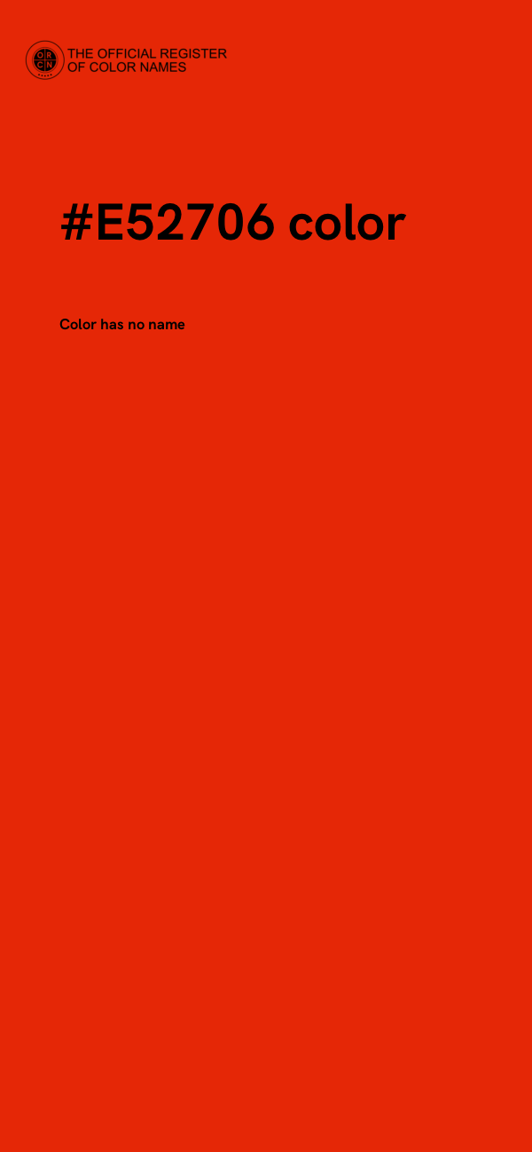 #E52706 color image