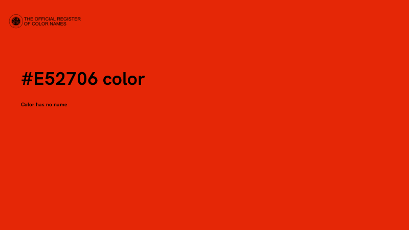 #E52706 color image