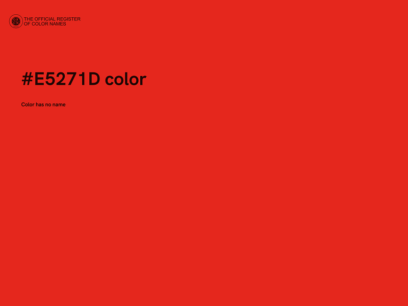 #E5271D color image