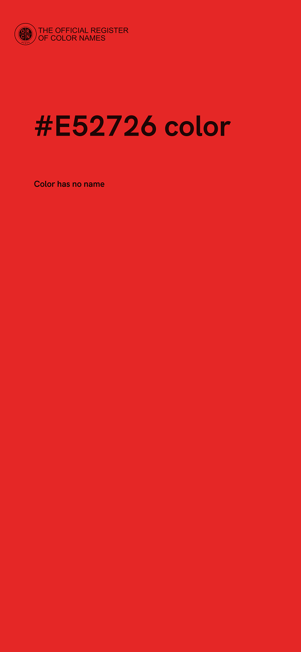 #E52726 color image