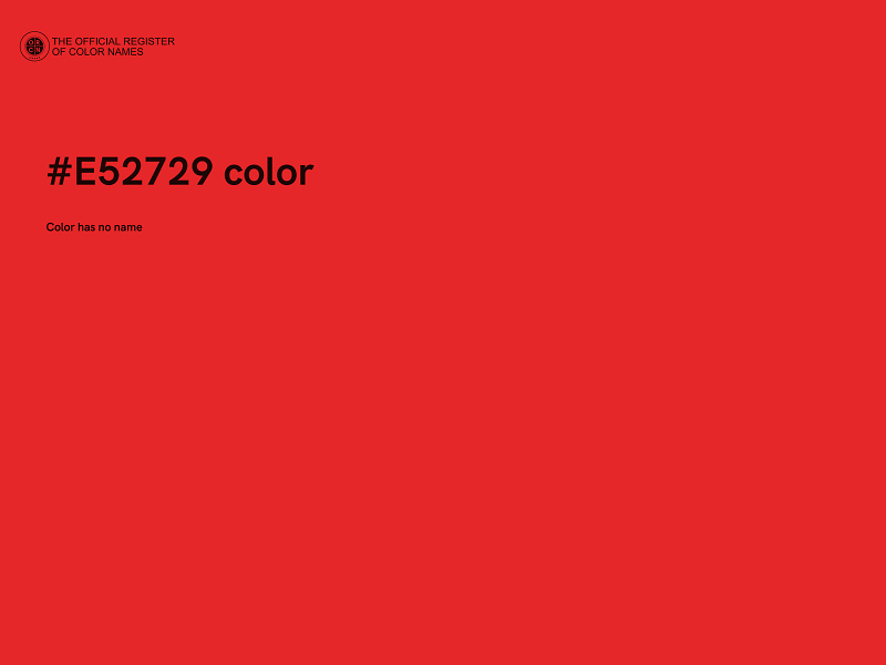 #E52729 color image