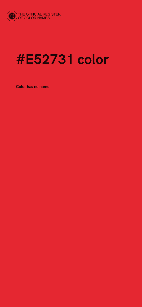 #E52731 color image