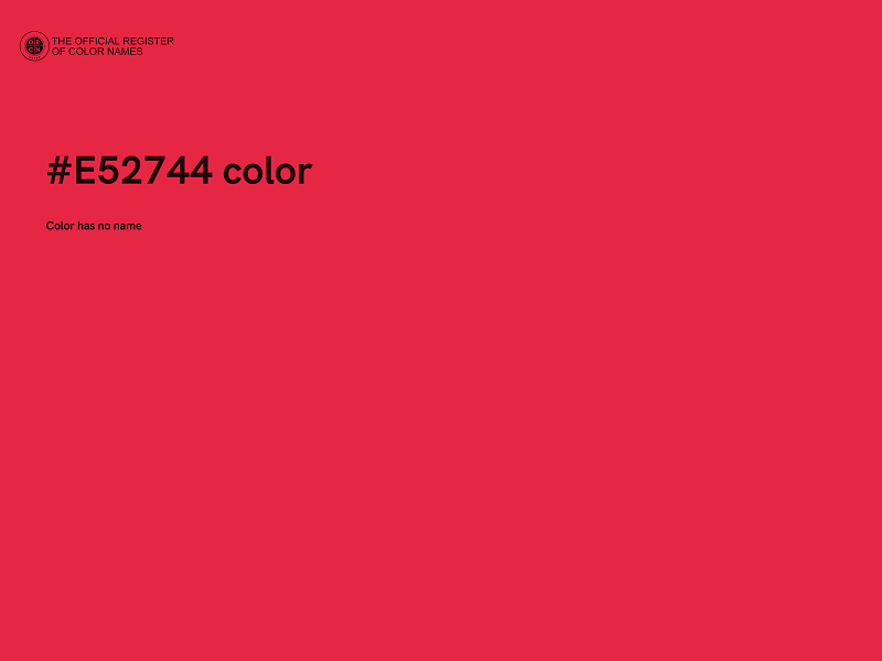 #E52744 color image