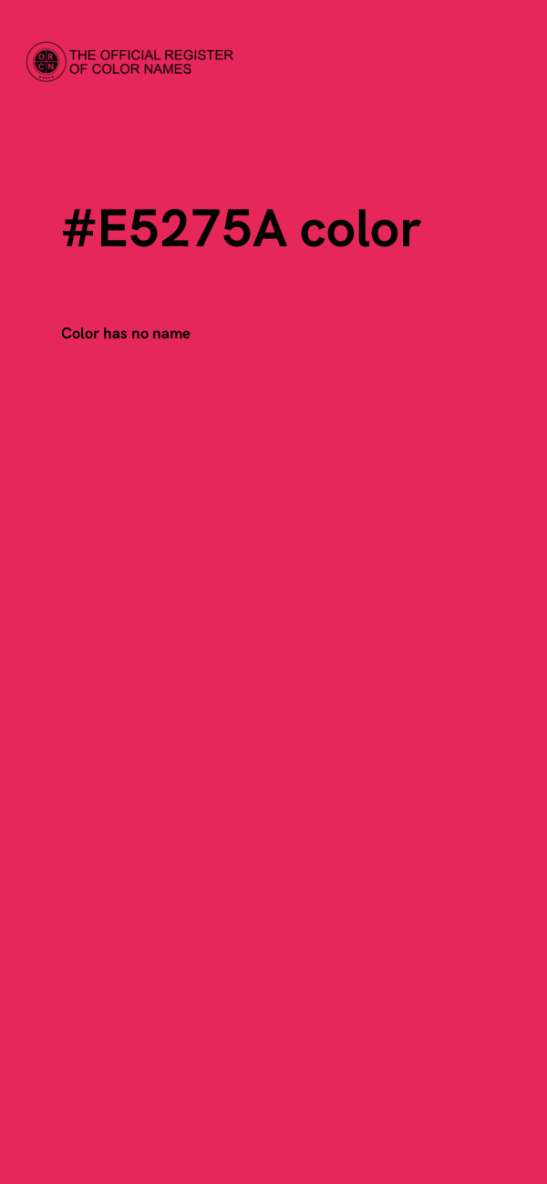 #E5275A color image