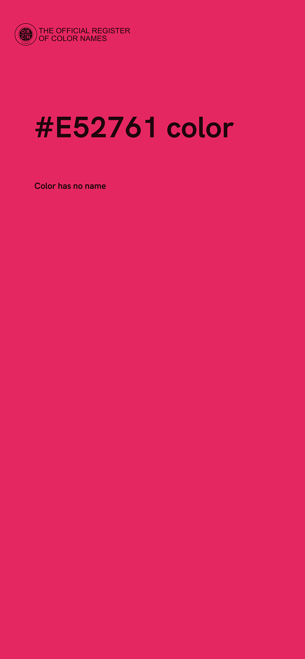 #E52761 color image