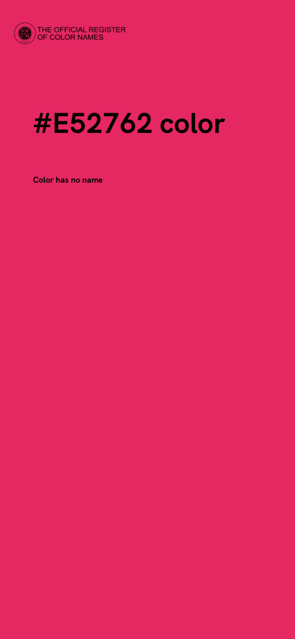 #E52762 color image