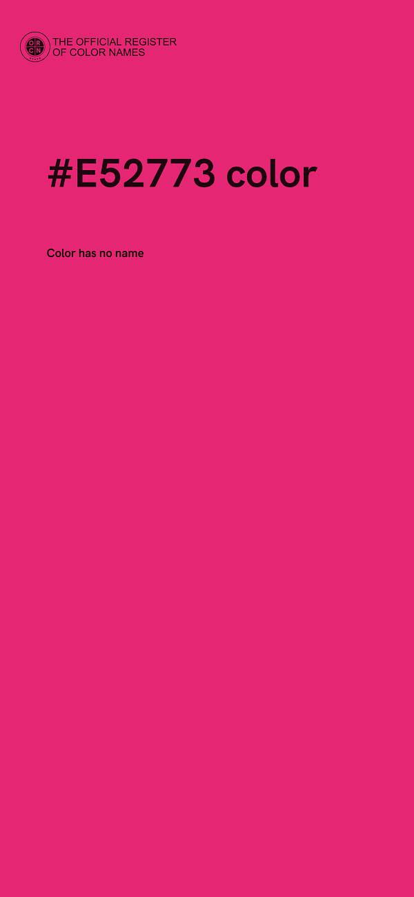 #E52773 color image