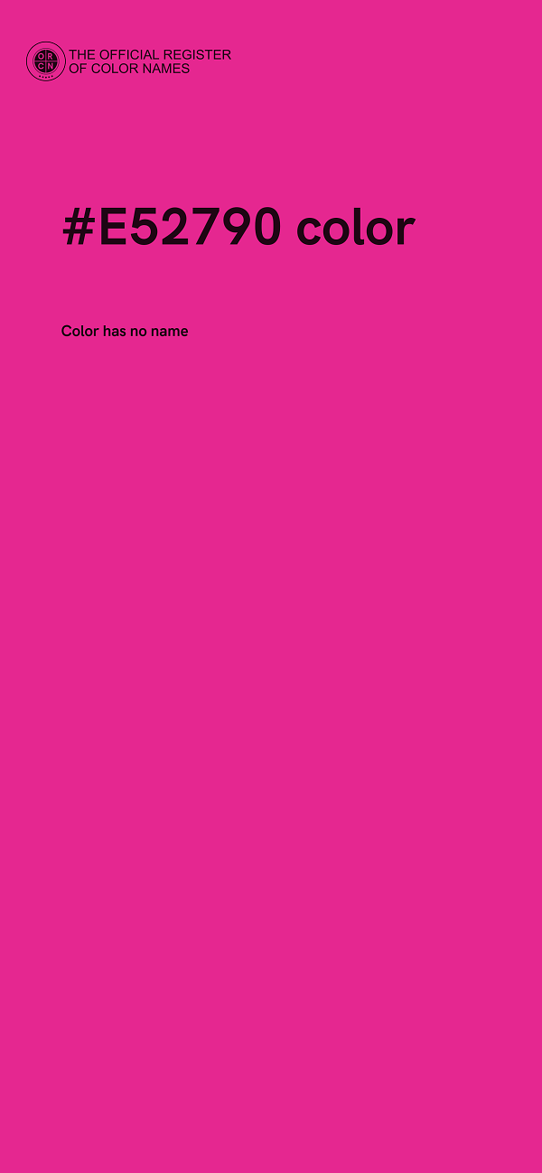 #E52790 color image
