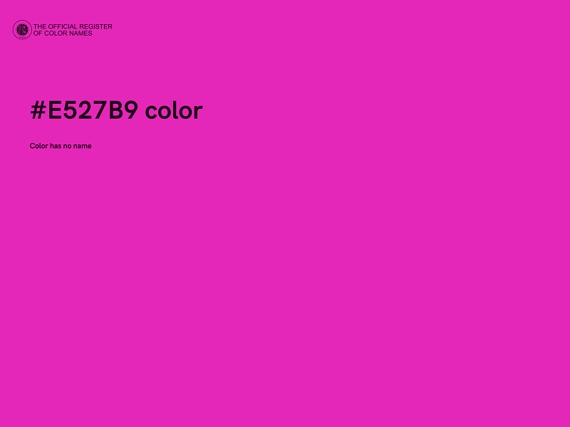 #E527B9 color image