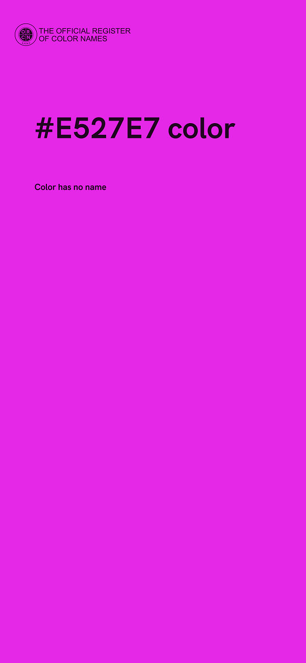 #E527E7 color image