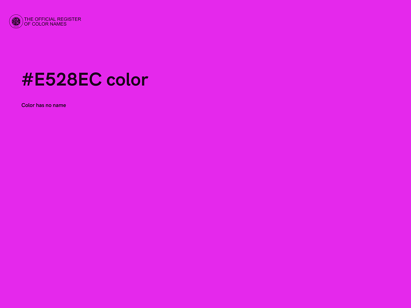 #E528EC color image