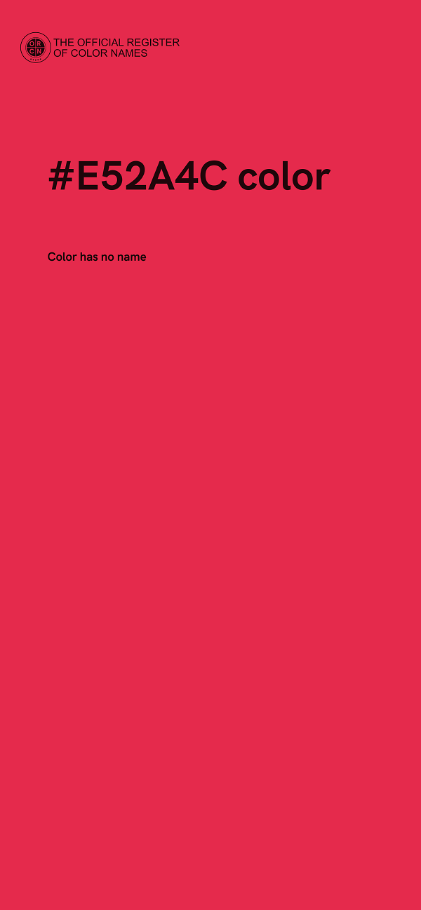 #E52A4C color image