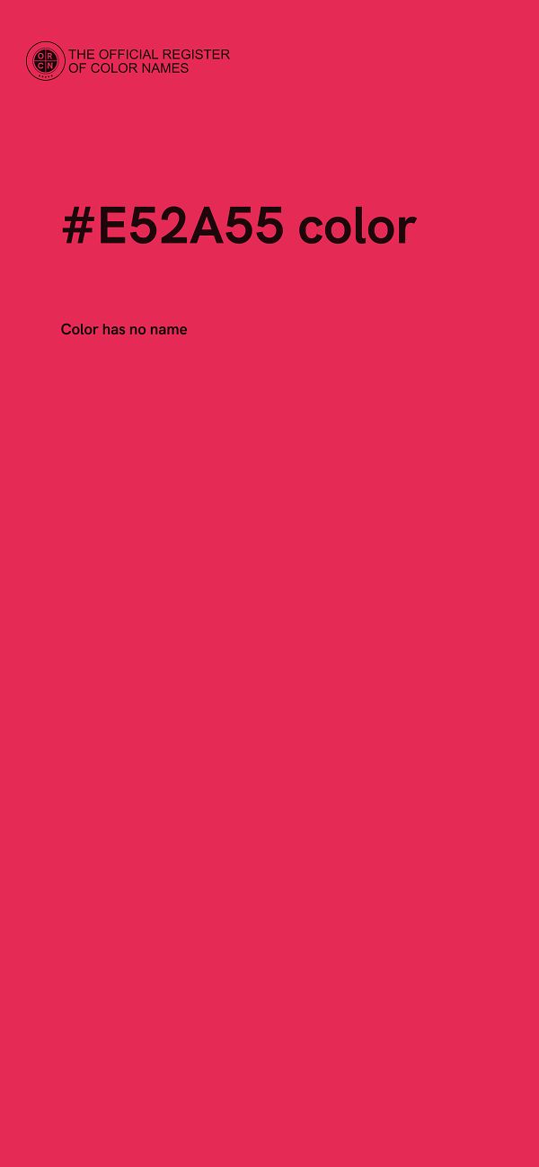 #E52A55 color image