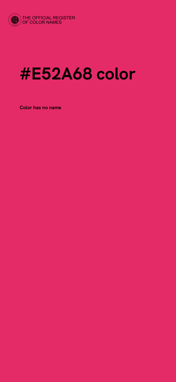 #E52A68 color image