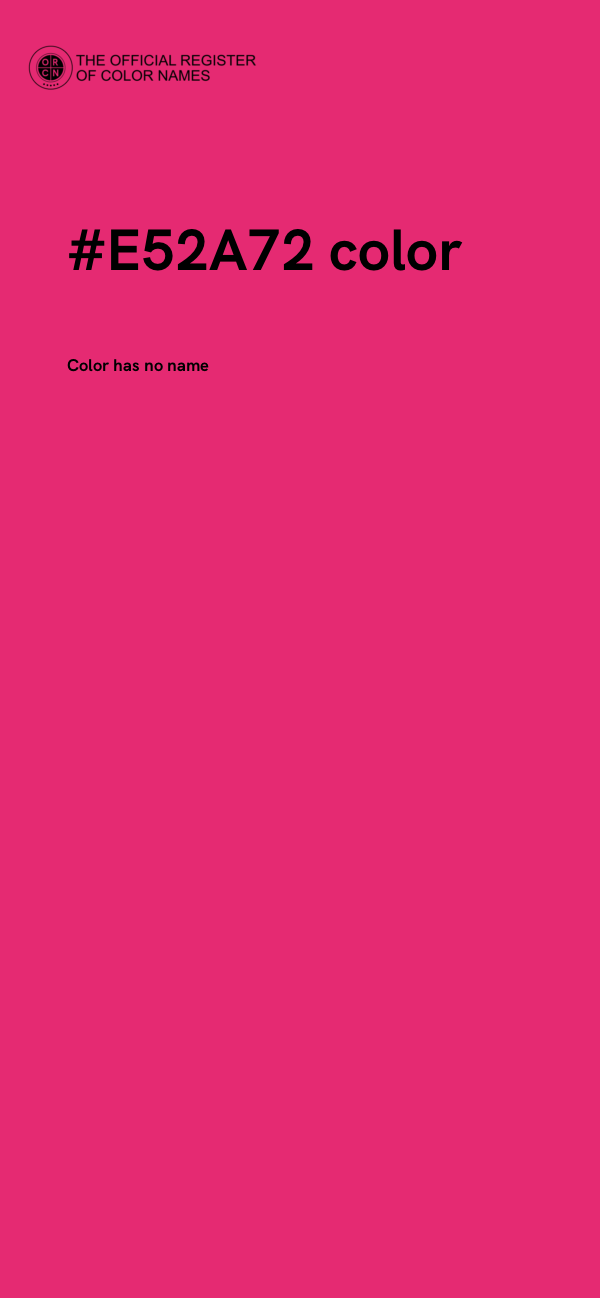 #E52A72 color image