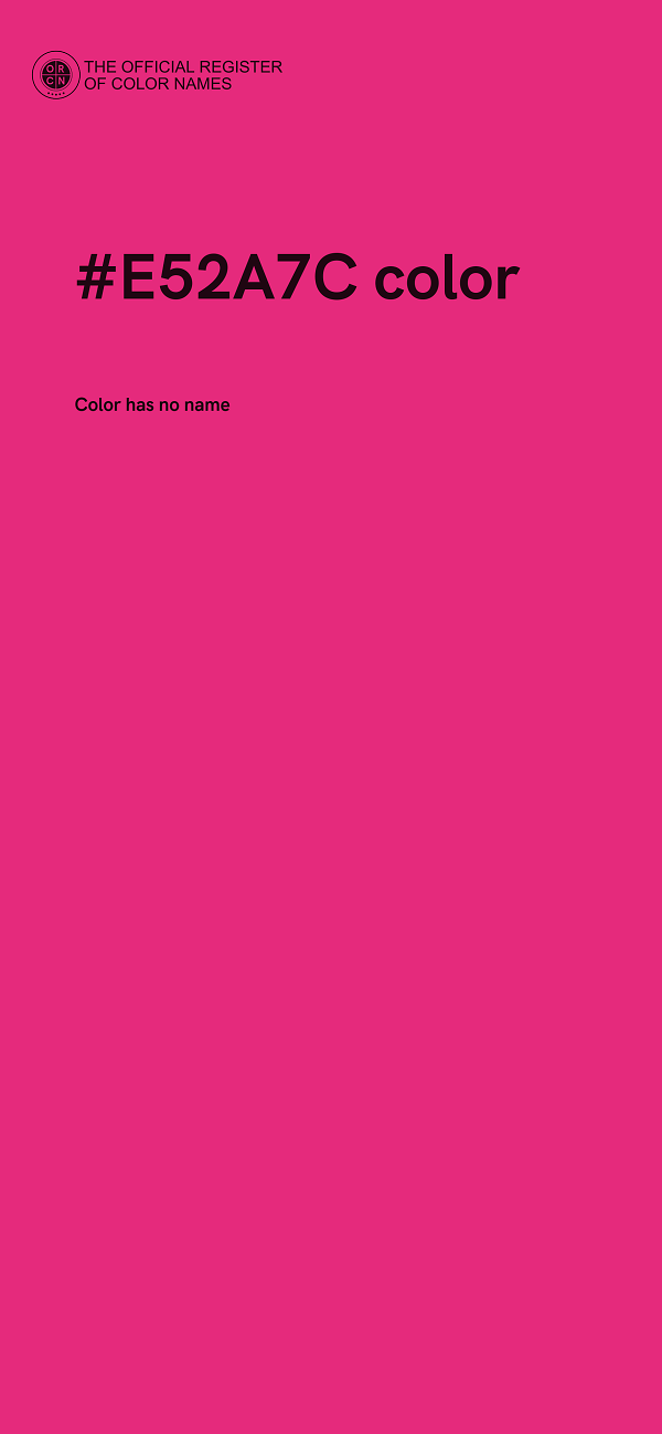 #E52A7C color image
