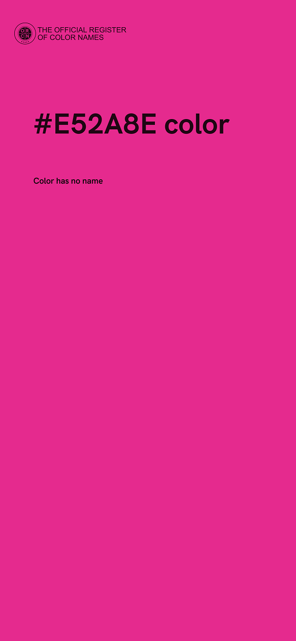 #E52A8E color image
