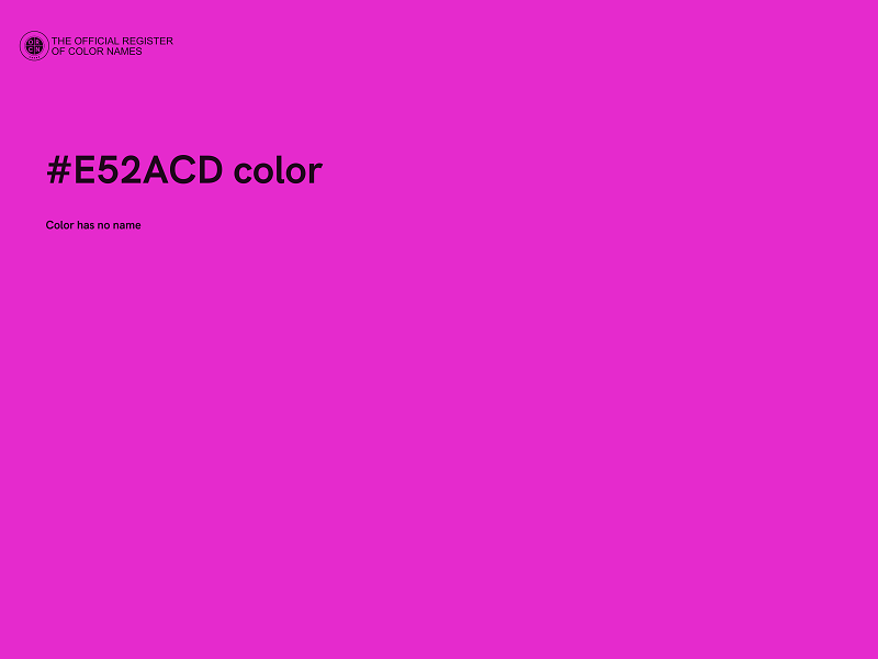 #E52ACD color image