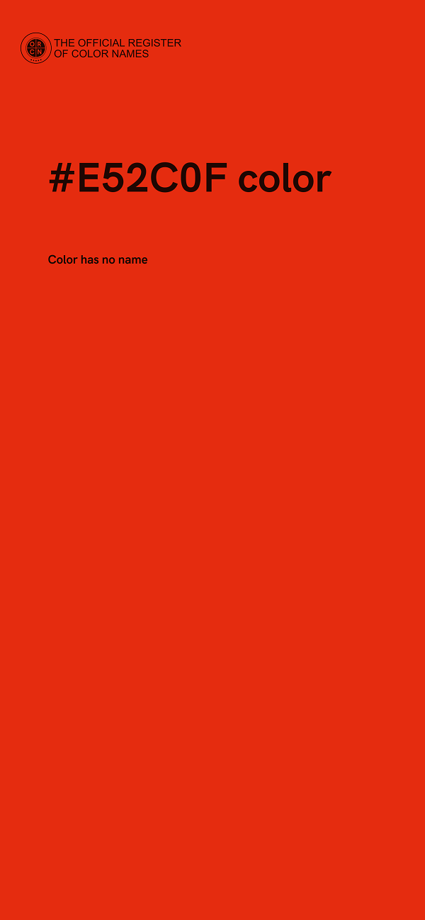 #E52C0F color image
