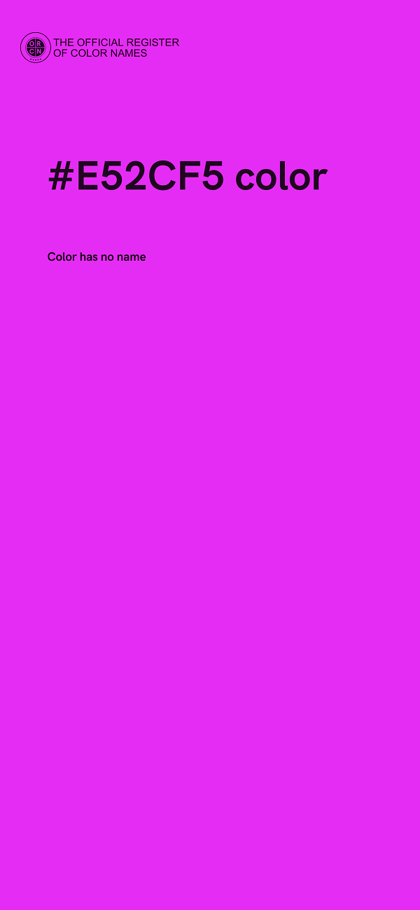 #E52CF5 color image