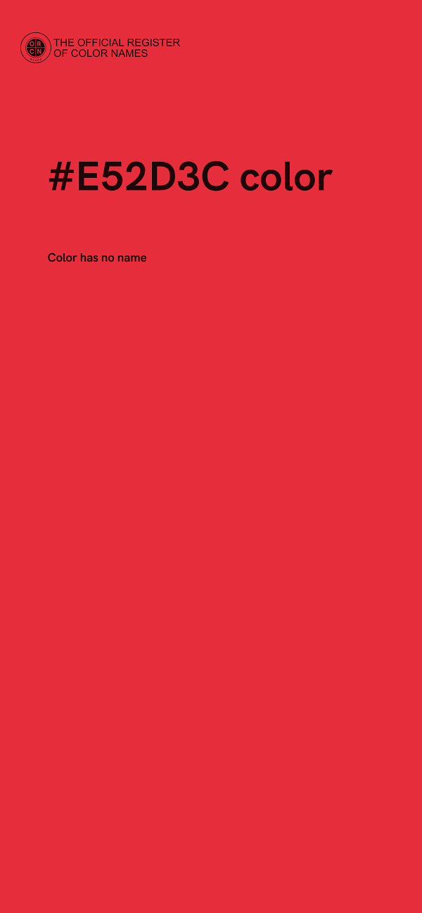 #E52D3C color image
