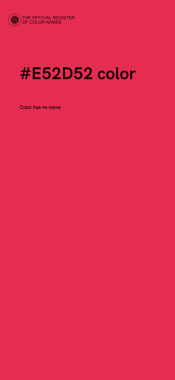 #E52D52 color image