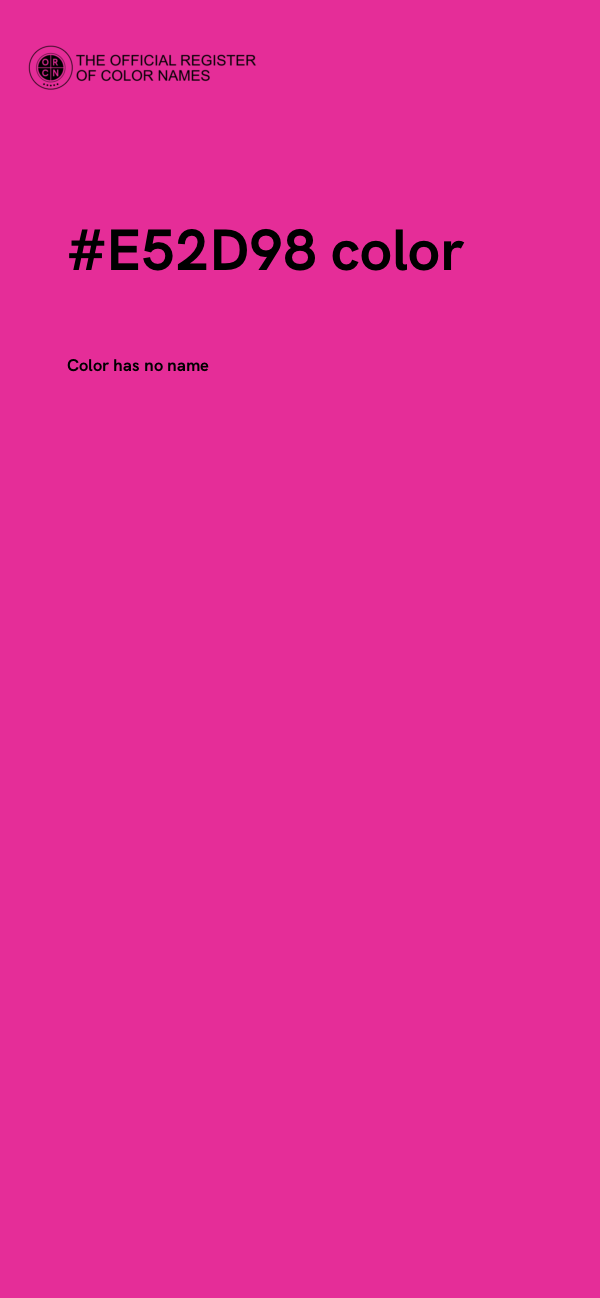 #E52D98 color image
