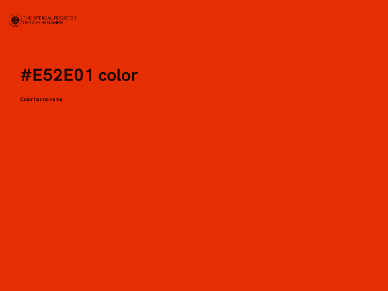 #E52E01 color image