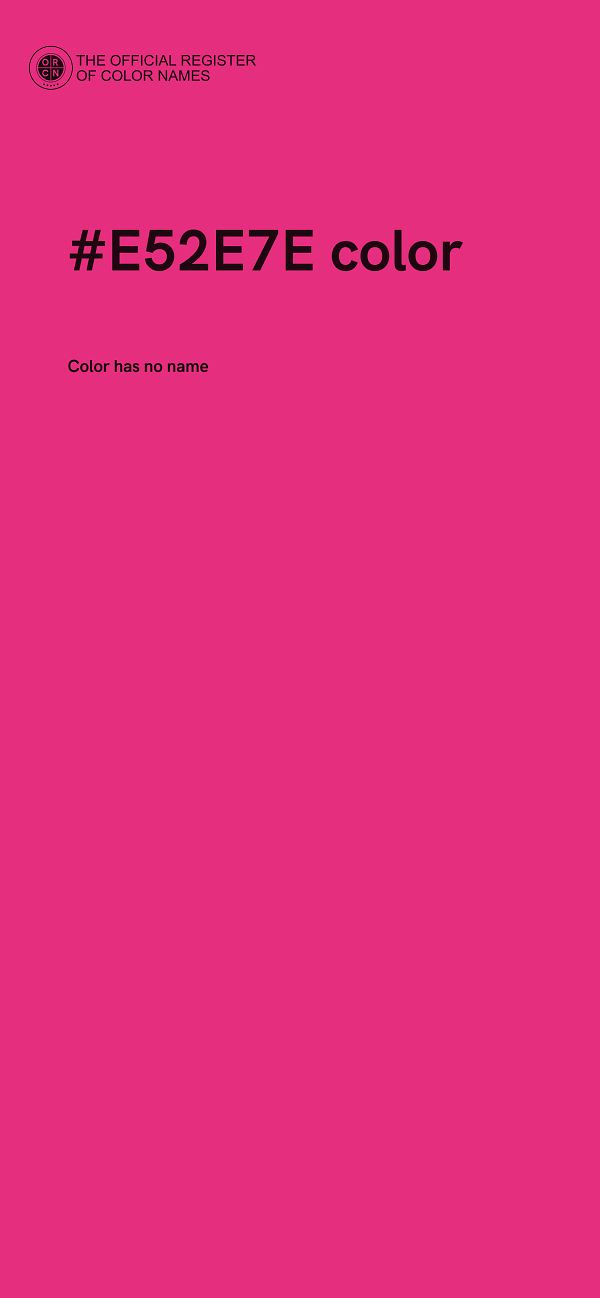 #E52E7E color image
