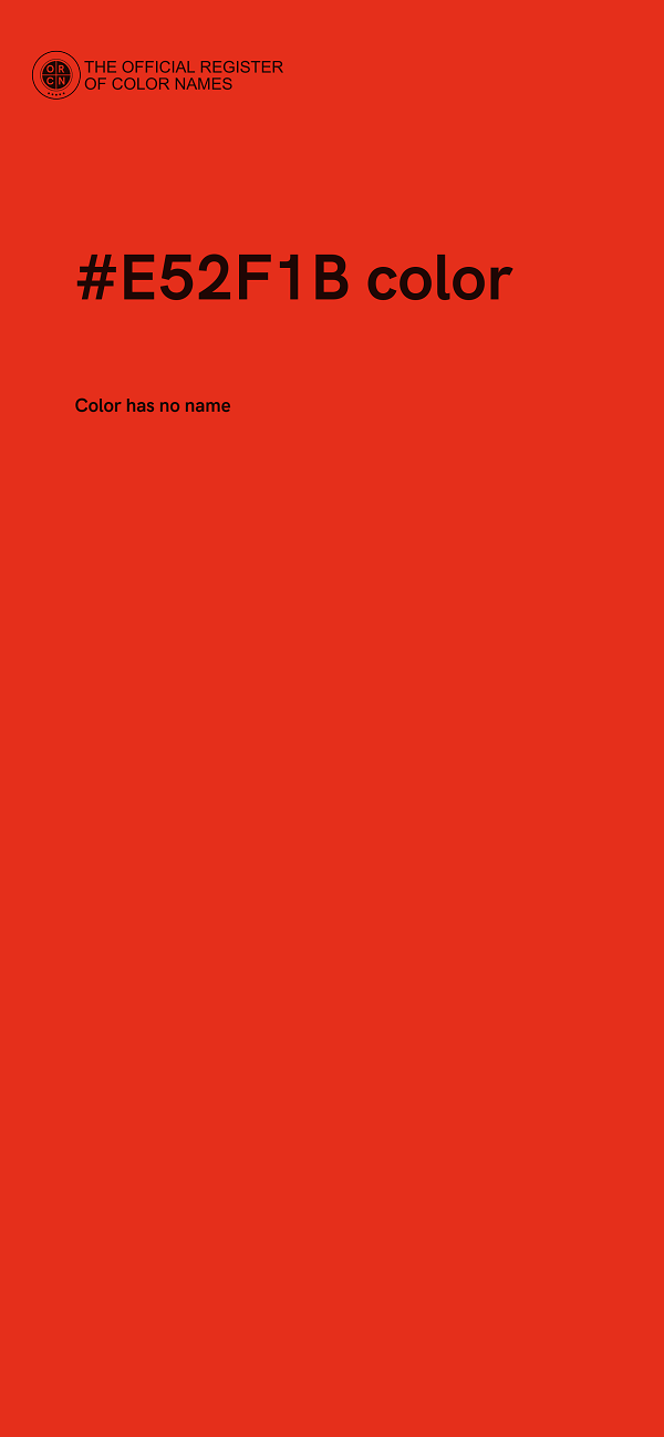 #E52F1B color image