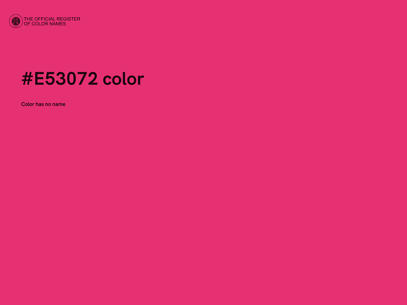 #E53072 color image