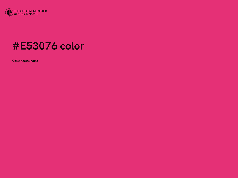 #E53076 color image