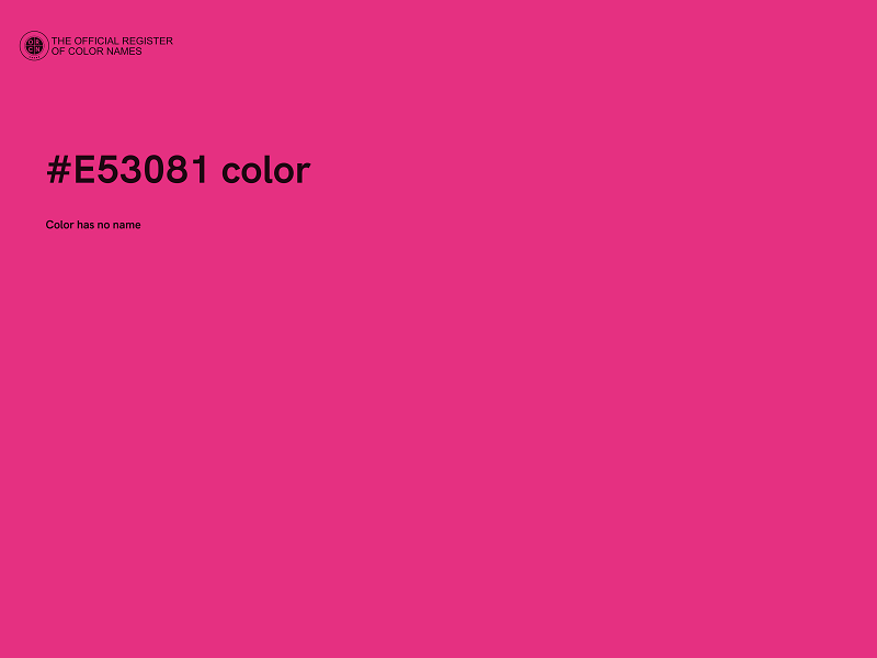 #E53081 color image