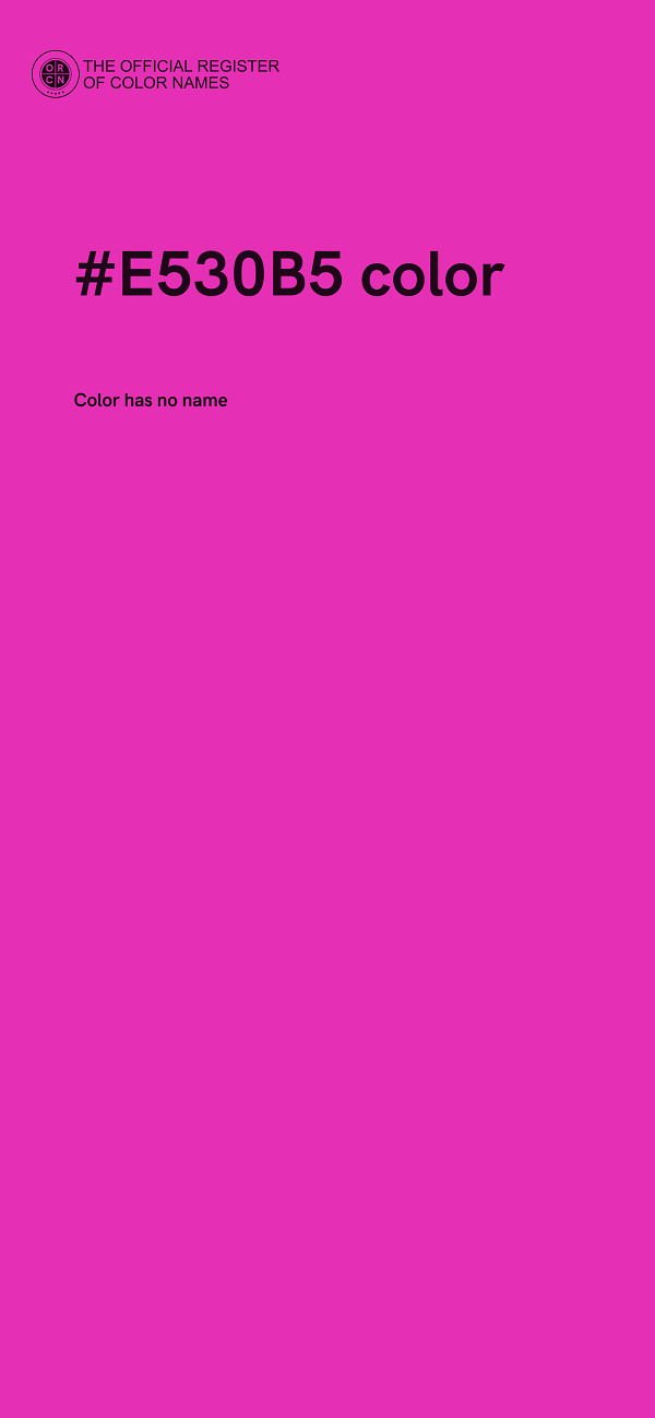 #E530B5 color image