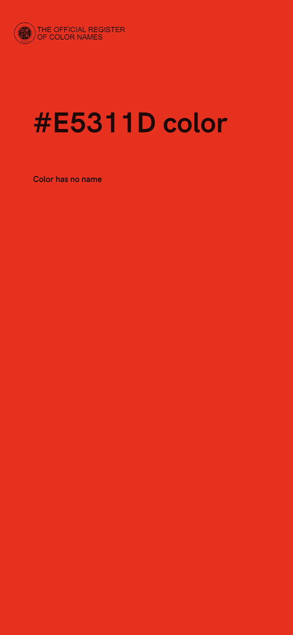 #E5311D color image