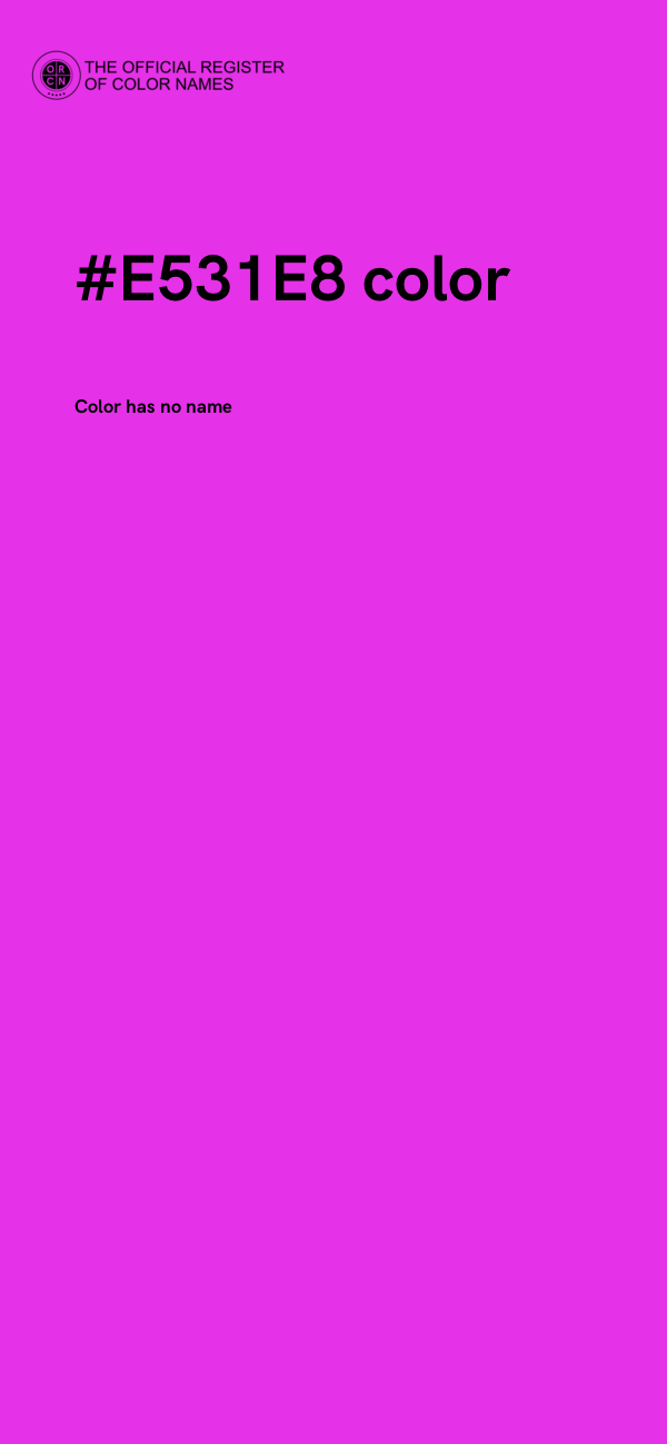 #E531E8 color image