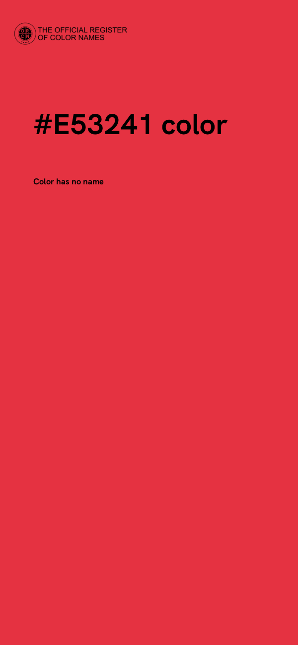 #E53241 color image