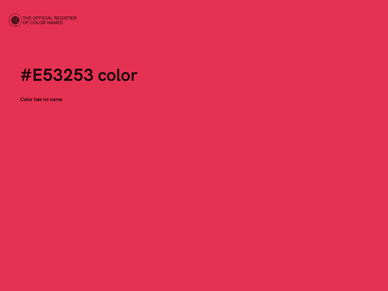 #E53253 color image